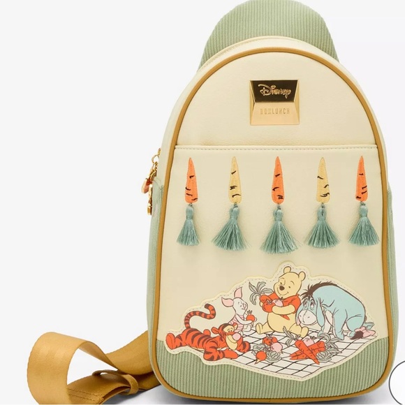 Disney Handbags - Disney Winnie the Pooh Veggie Patch Carrot Sling Bag - NWT